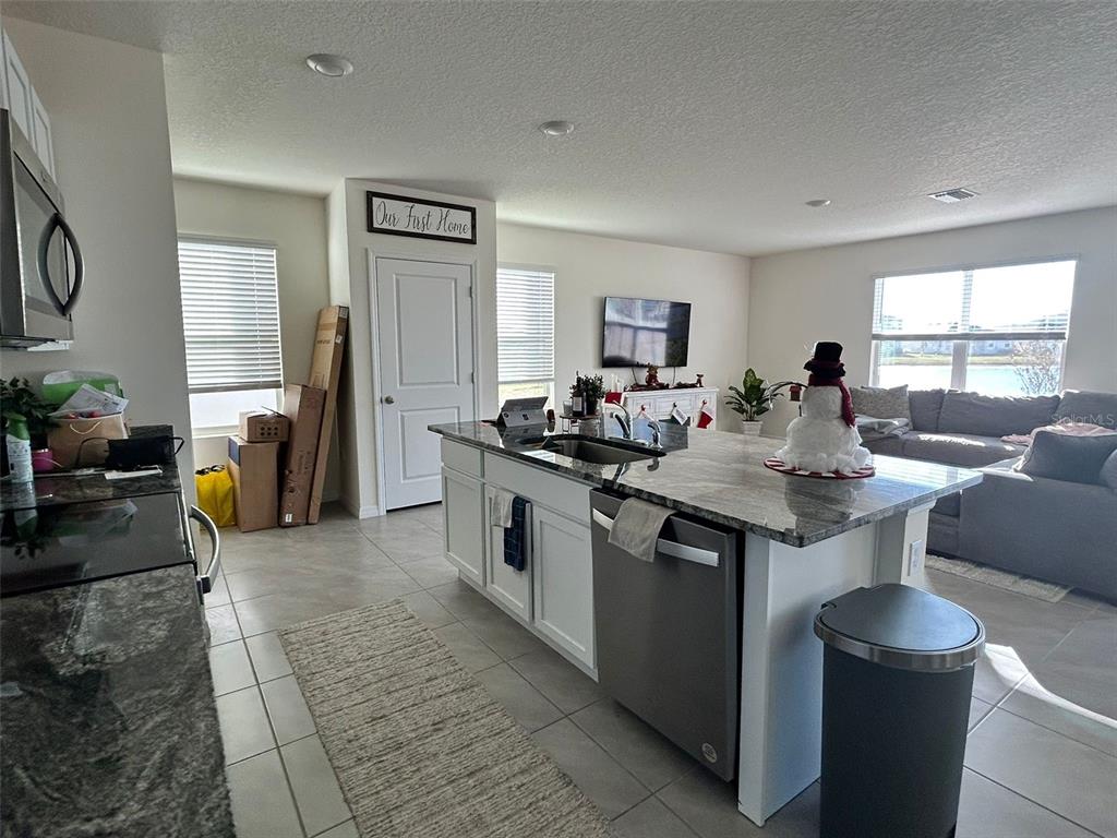 8309 Hardy Bay Loop Wesley Chapel, FL 33545 - Photo 2 of 24 a kitchen with a sink stove and cabinets