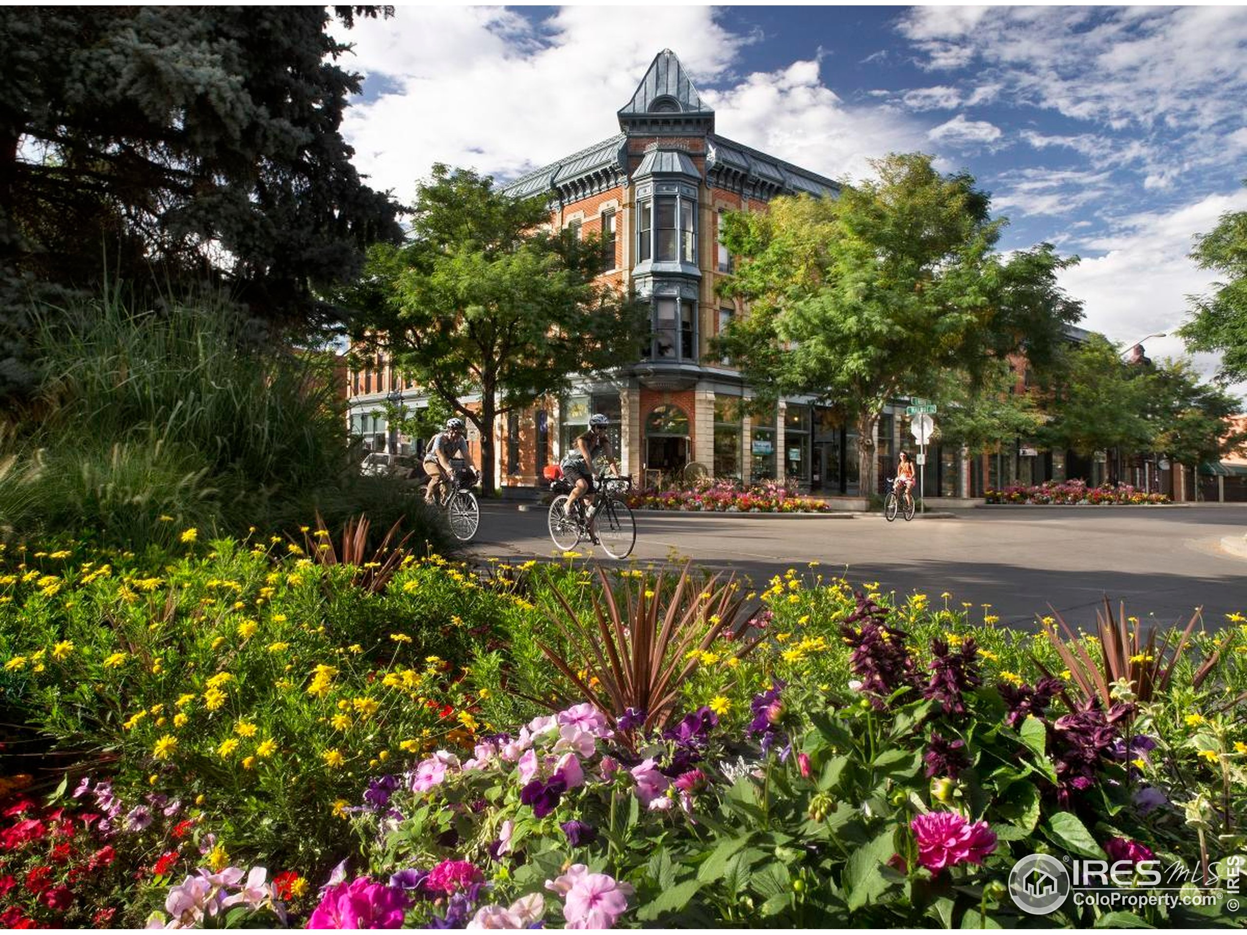 302 North Meldrum Street, Unit 313 Fort Collins, CO 80521 - Photo 24 of 36 a front view of a multi story residential apartment building with a yard