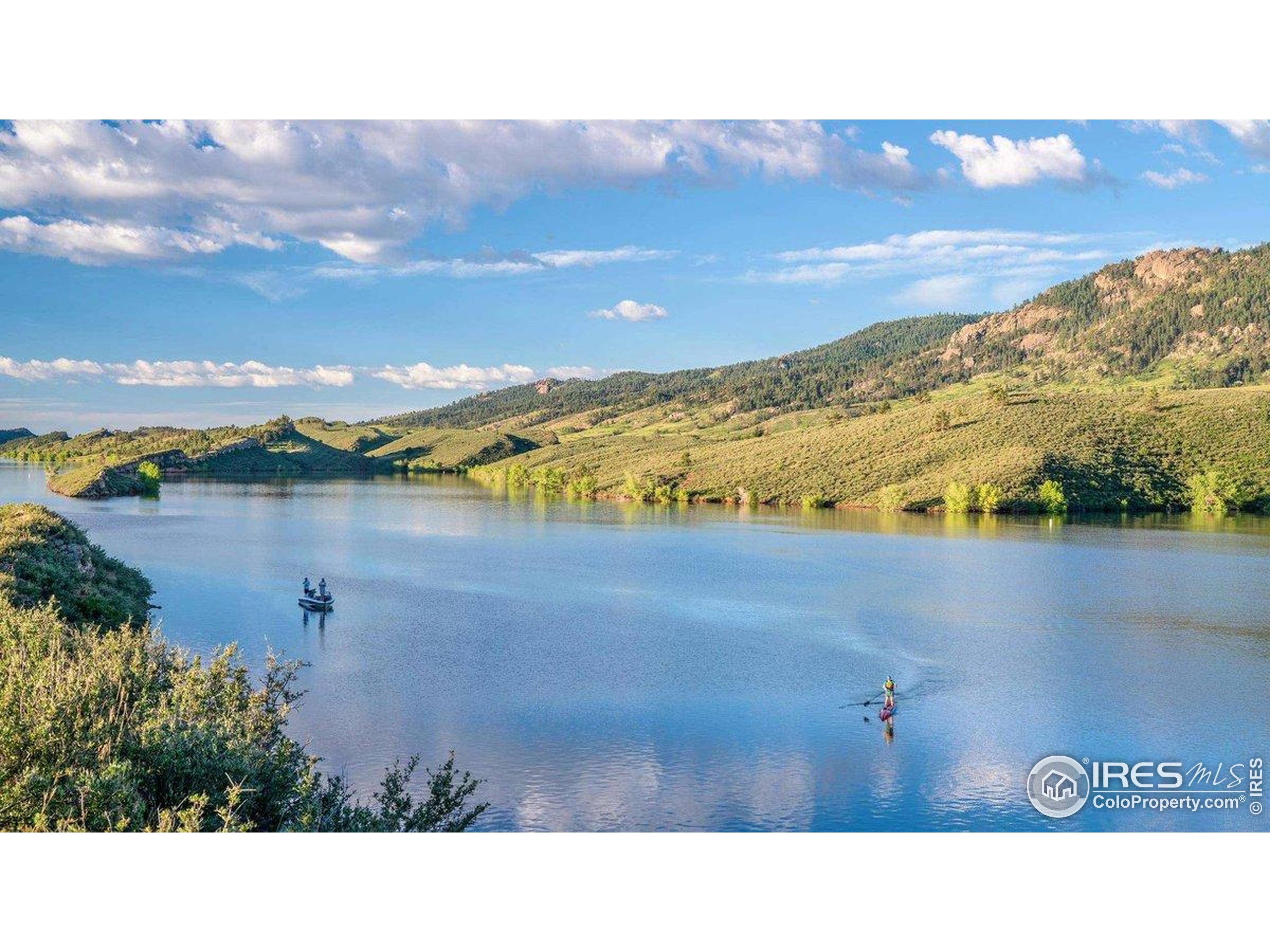 302 North Meldrum Street, Unit 313 Fort Collins, CO 80521 - Photo 27 of 36 a black and white photo of a lake