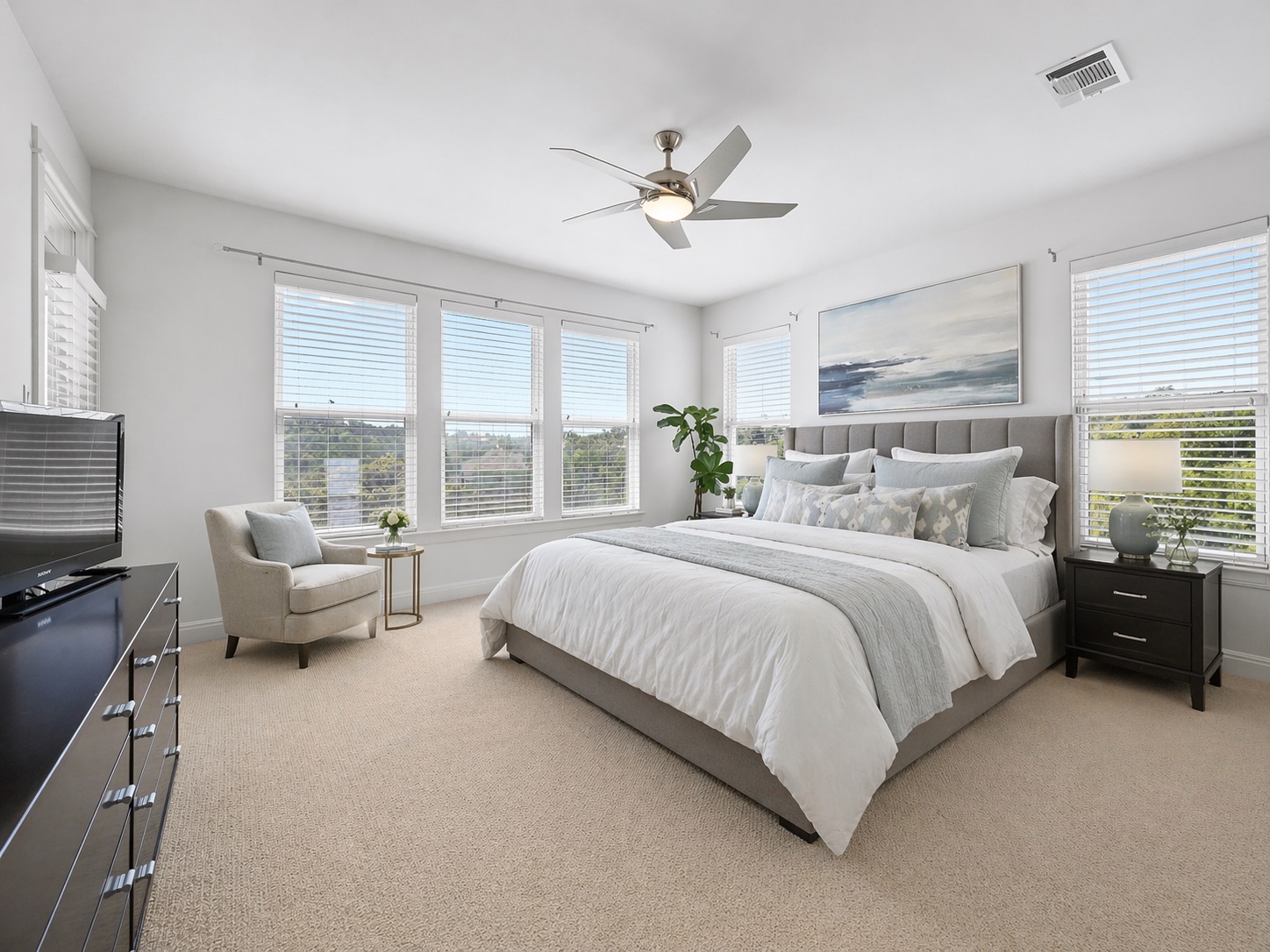 405 Barrett Lane Austin, TX 78733 - Photo 17 of 35 Main house bedroom #2 (virtually staged)