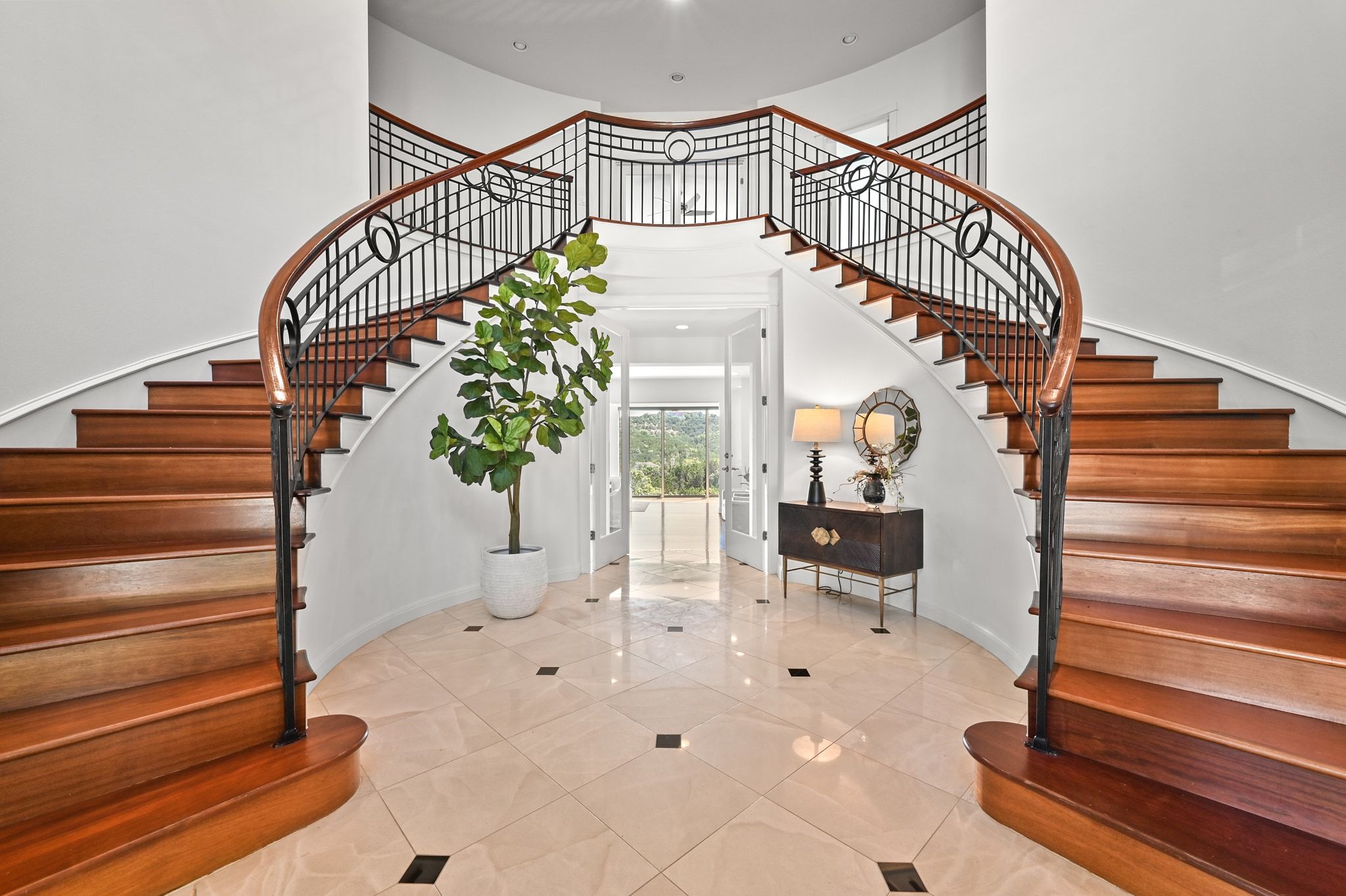 405 Barrett Lane Austin, TX 78733 - Photo 3 of 35 Grand entrance with dual stairway