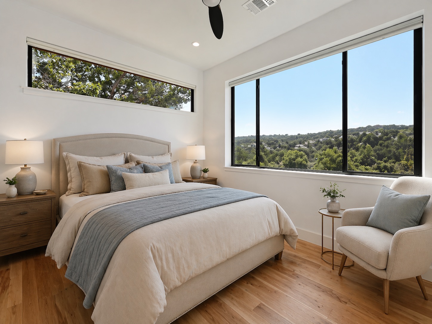 405 Barrett Lane Austin, TX 78733 - Photo 31 of 35 Guest house bedroom 2 (virtually staged)