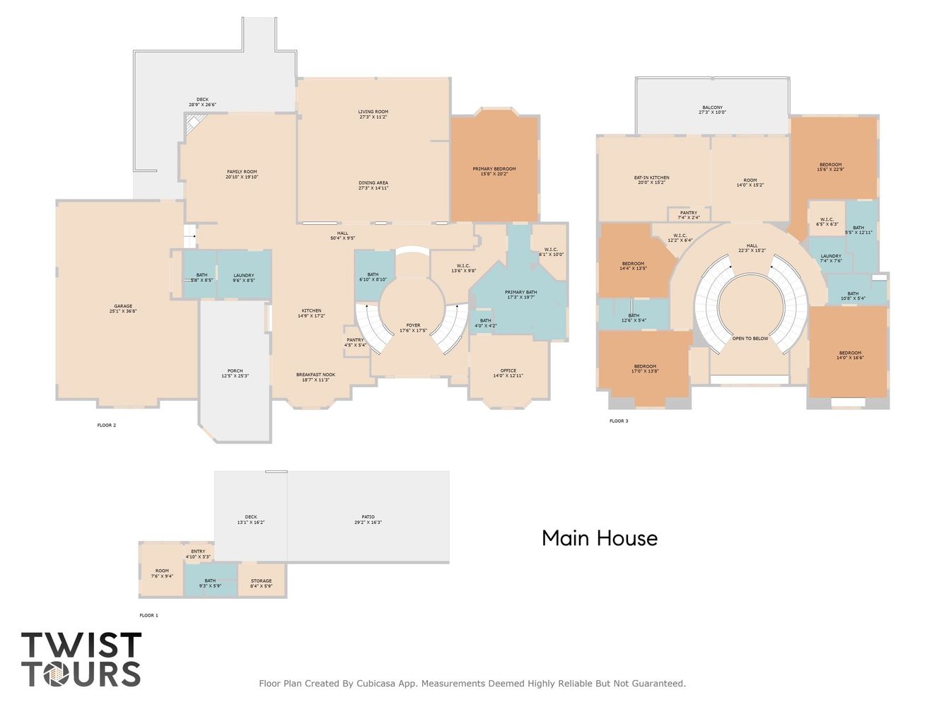 405 Barrett Lane Austin, TX 78733 - Photo 34 of 35 Main House floor plan