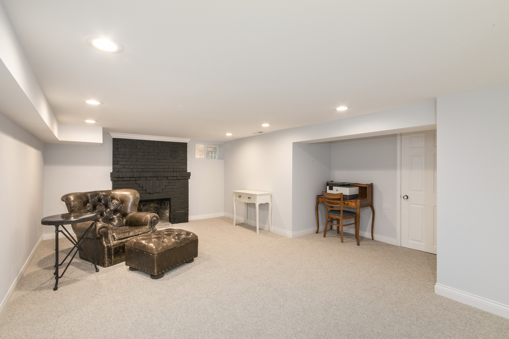 904 Harrison Street Park Ridge, IL 60068 - Photo 14 of 20 a living room with furniture a pool table and a fireplace
