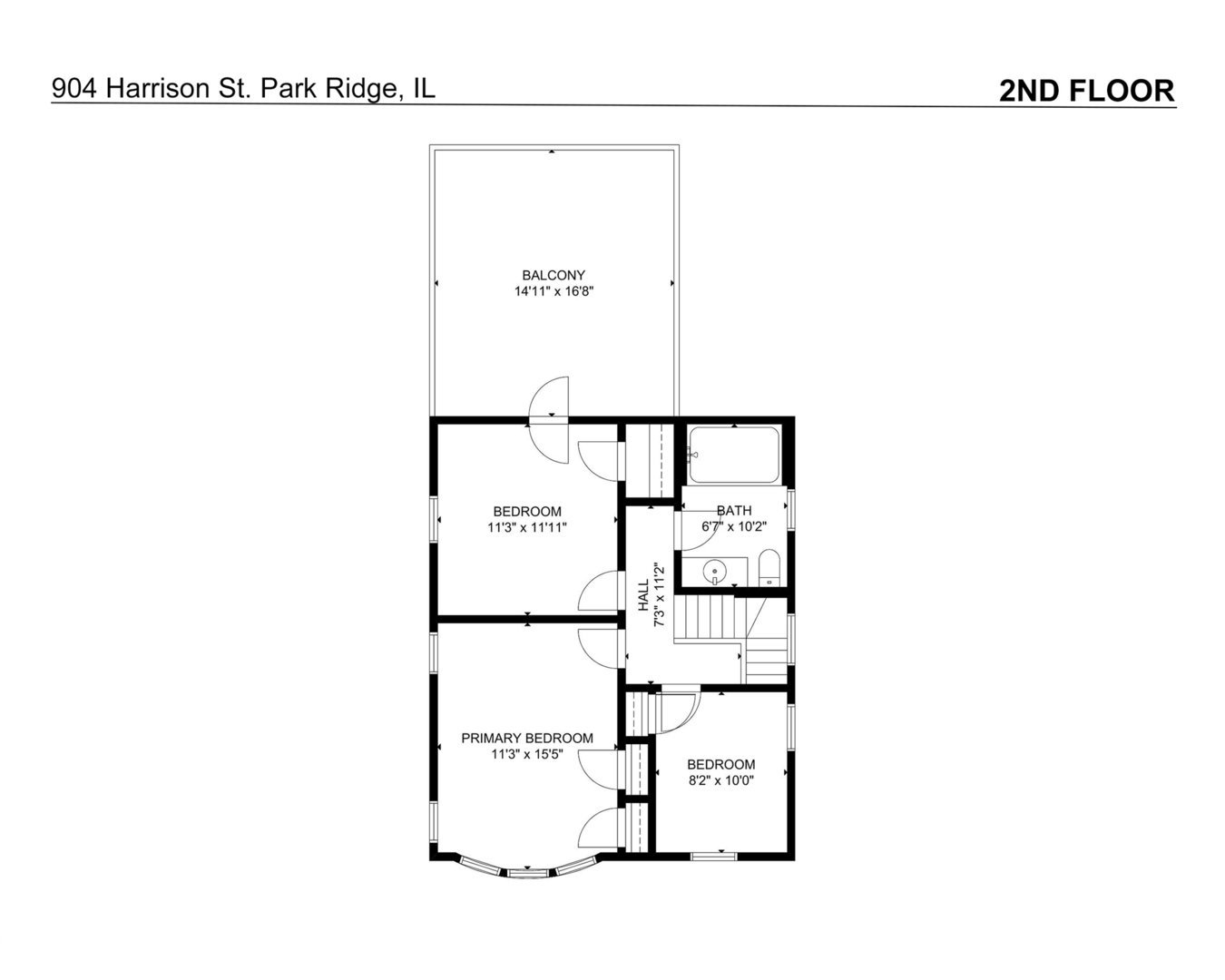 904 Harrison Street Park Ridge, IL 60068 - Photo 19 of 20 a picture of a floor plan