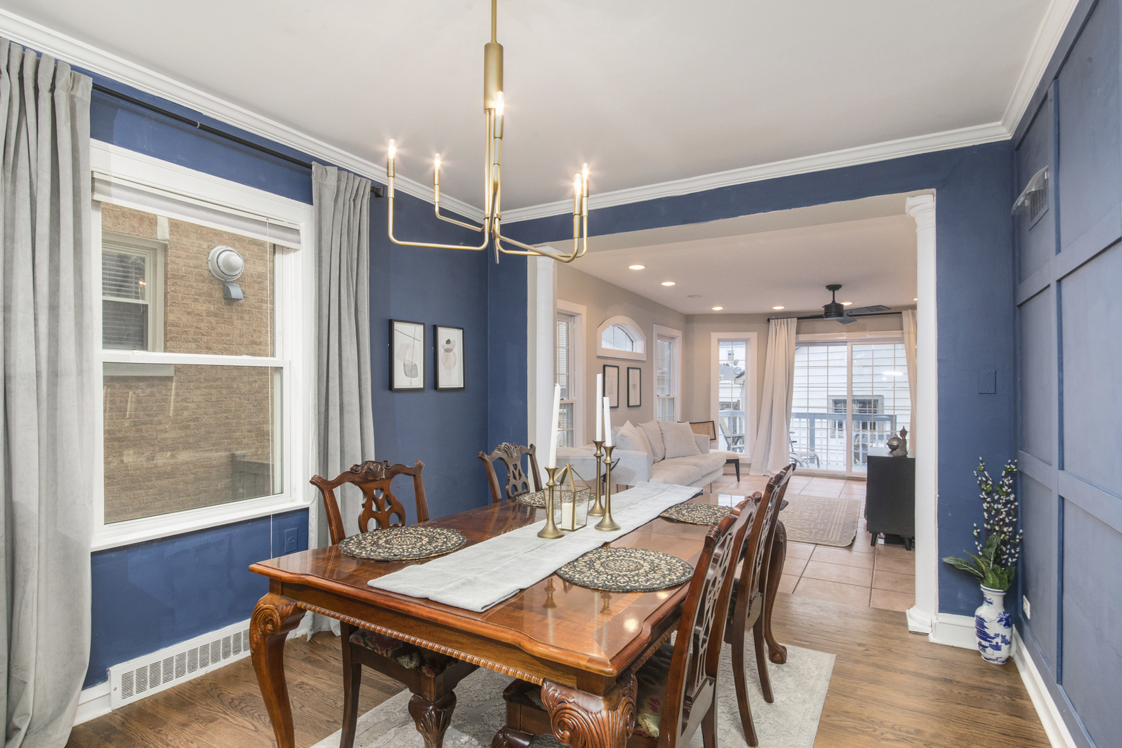 904 Harrison Street Park Ridge, IL 60068 - Photo 4 of 20 a view of a dining room with furniture window and wooden floor