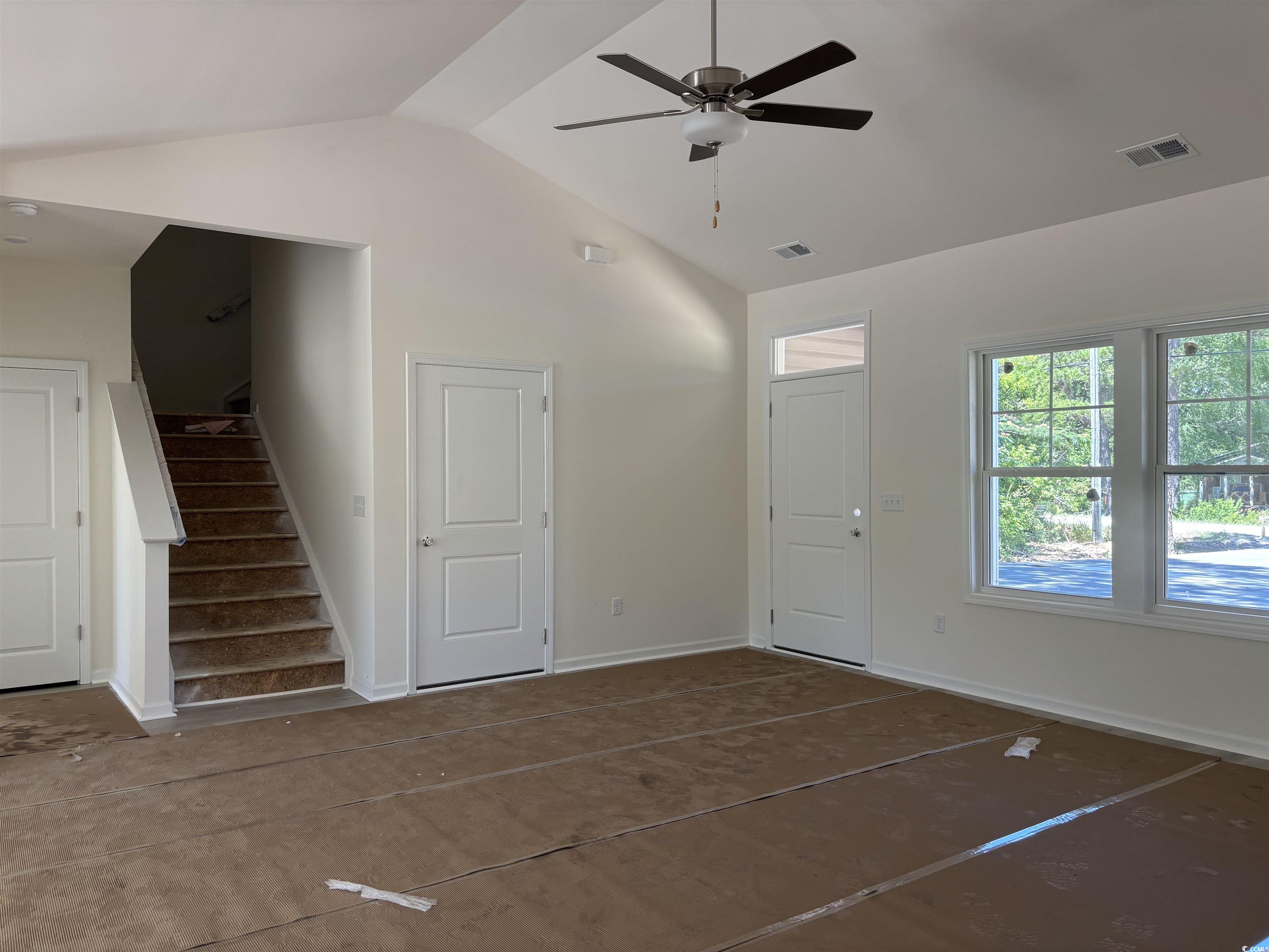 8545 Pee Dee Highway Conway, SC 29527 - Photo 8 of 34 Entrance foyer with a ceiling fan, vaulted ceiling