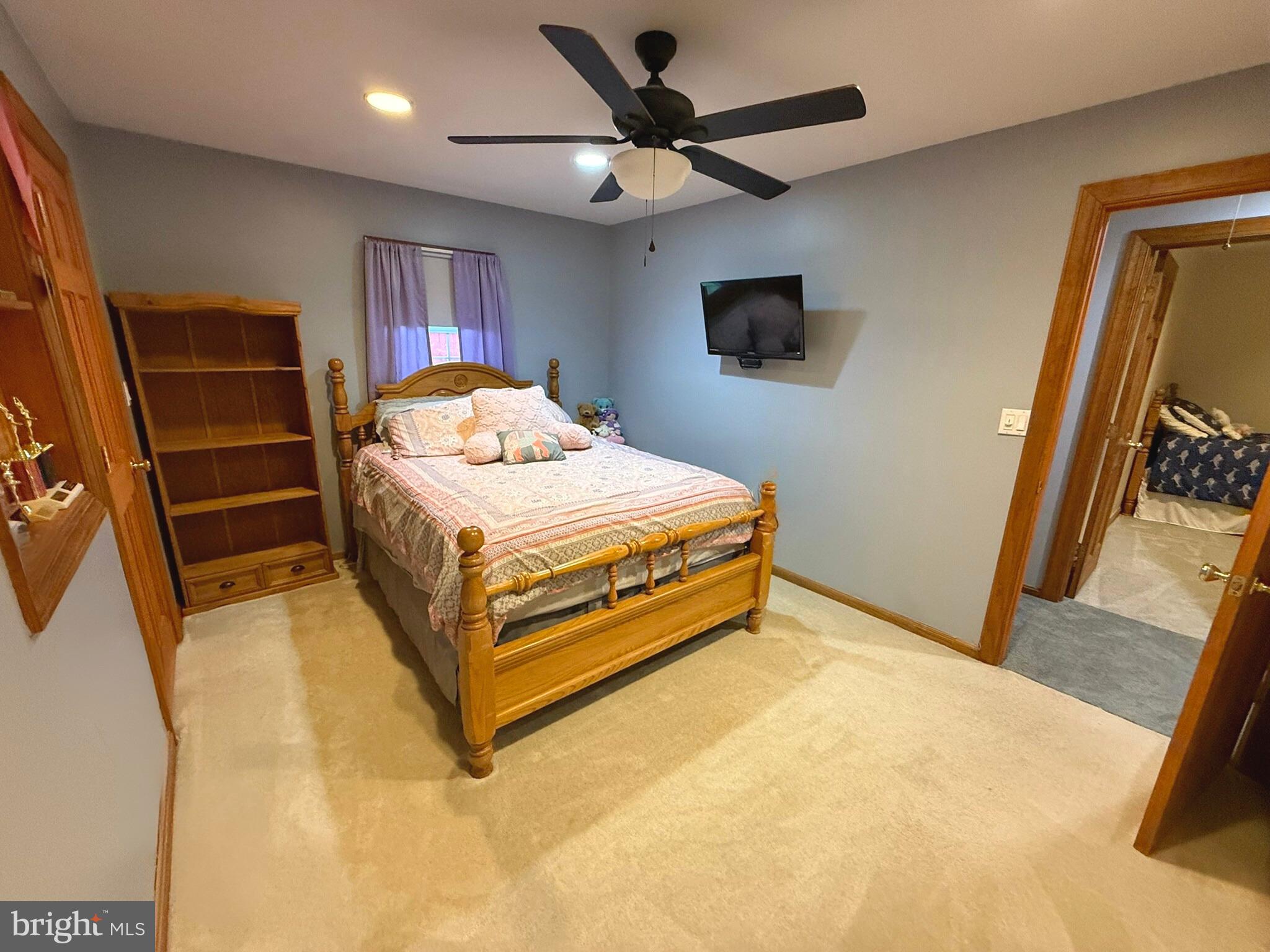 31569 Jim Davis Road Galena, MD 21635 - Photo 29 of 42 a bedroom with a bed and a flat screen tv