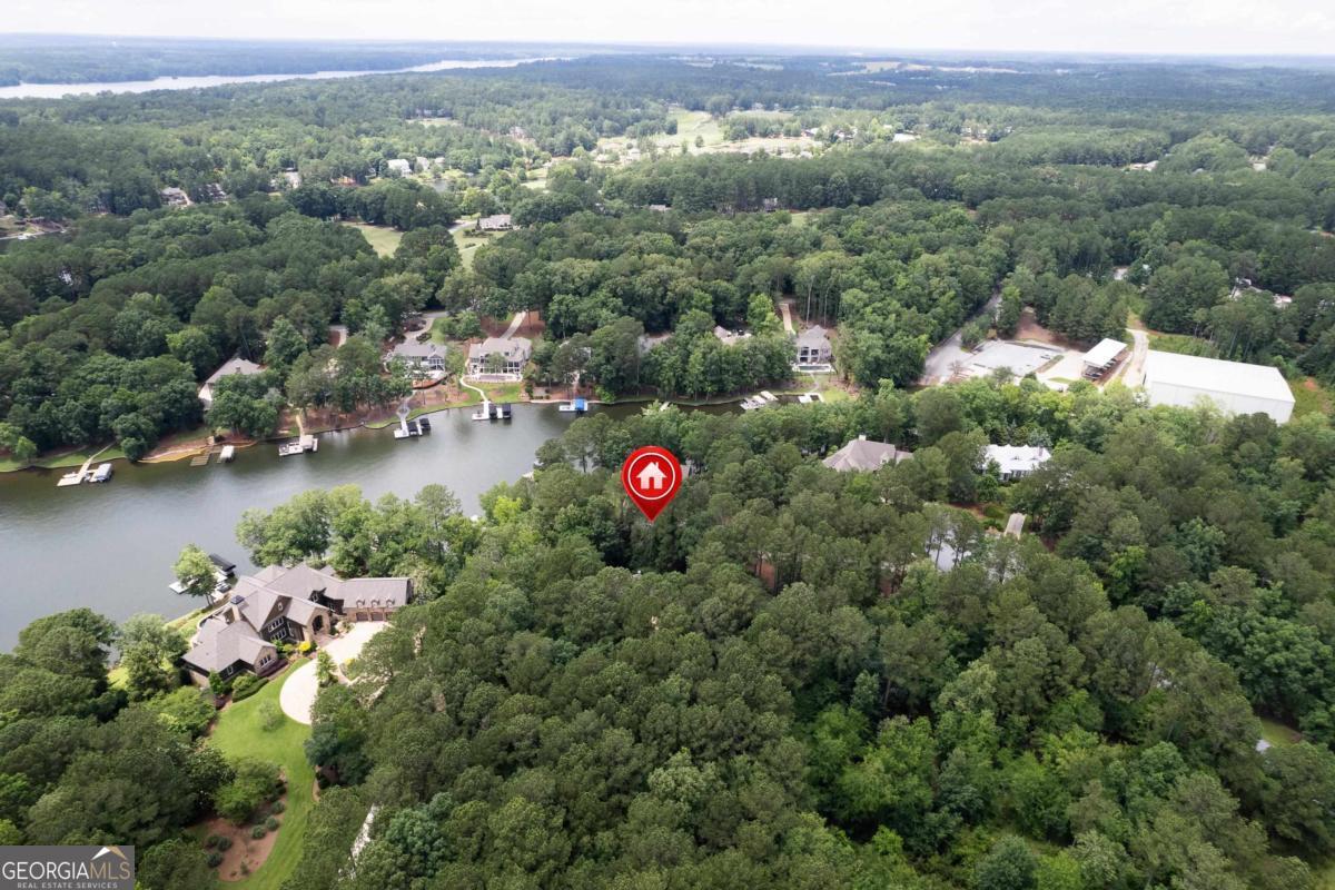 1031 Old Still Road Greensboro, GA 30642 - Photo 8 of 73 an aerial view of a house with a yard and lake view