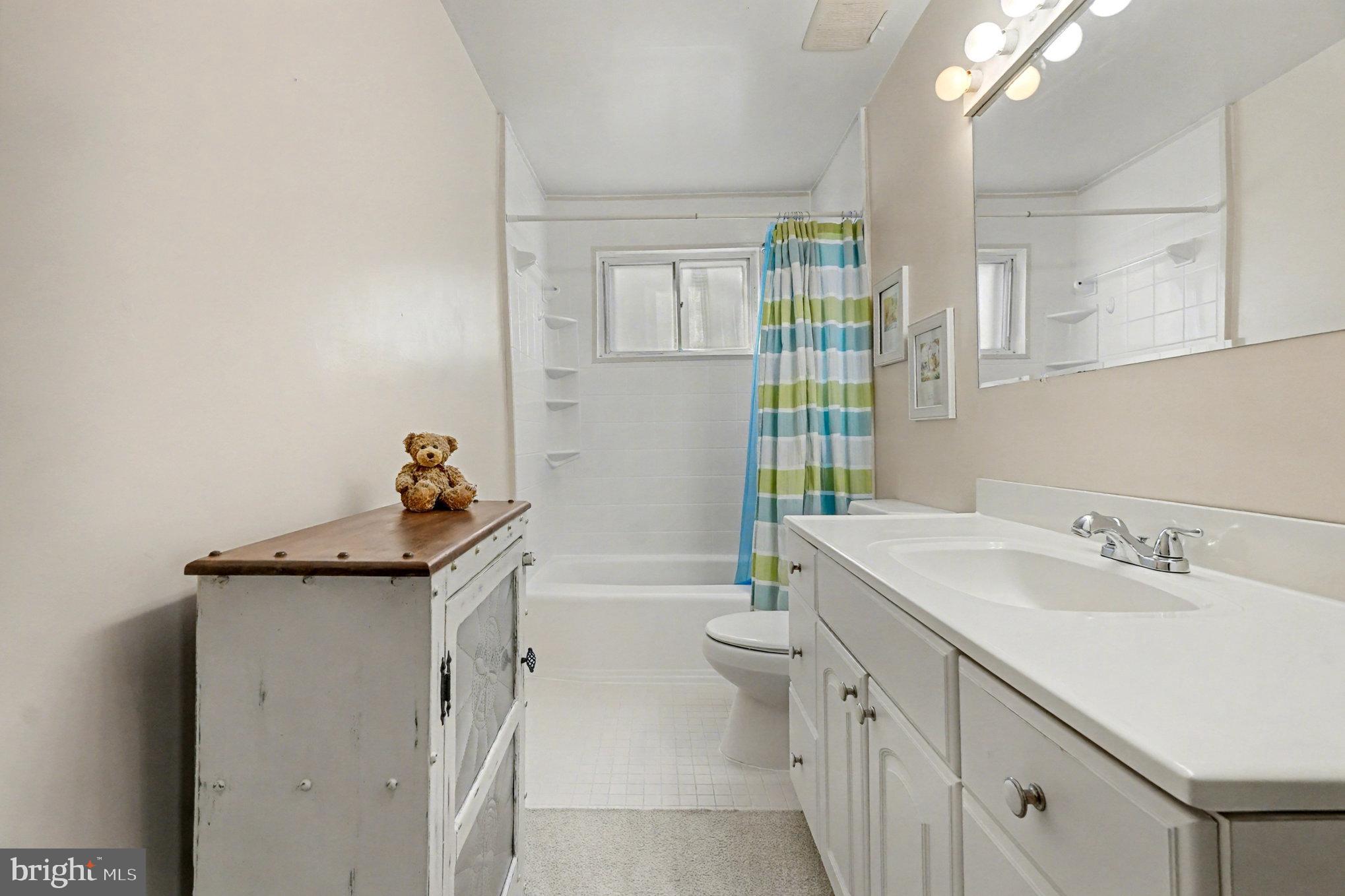 7316 Hughes Avenue Baltimore, MD 21219 - Photo 30 of 43 a bathroom with a sink a toilet and shower
