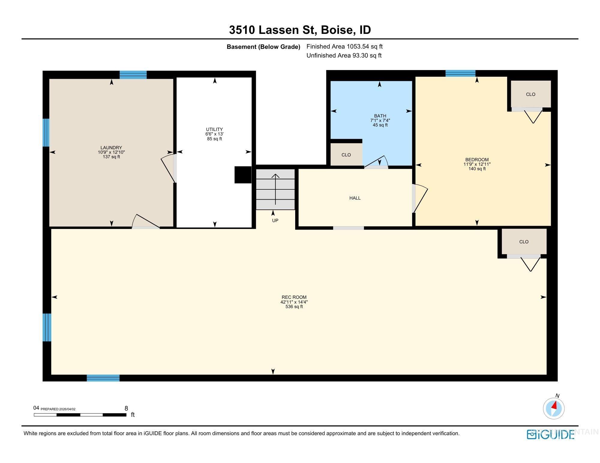 3510 Lassen Street Boise, ID 83703 - Photo 50 of 50 View of property floor plan