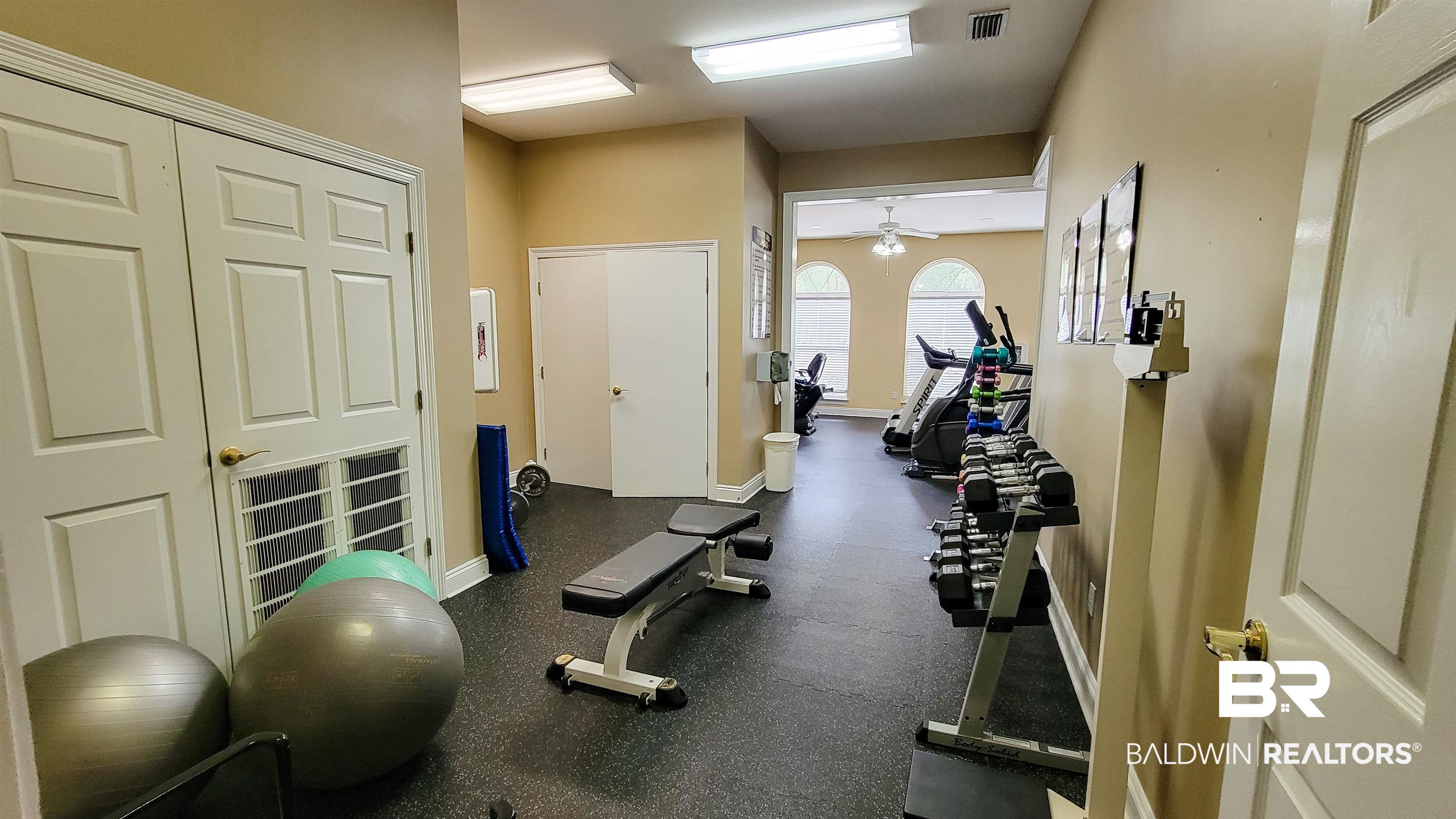 214 Hemingway Loop Foley, AL 36535 - Photo 43 of 67 Workout room featuring a ceiling fan