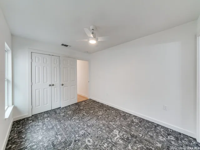 a view of a livingroom with a window