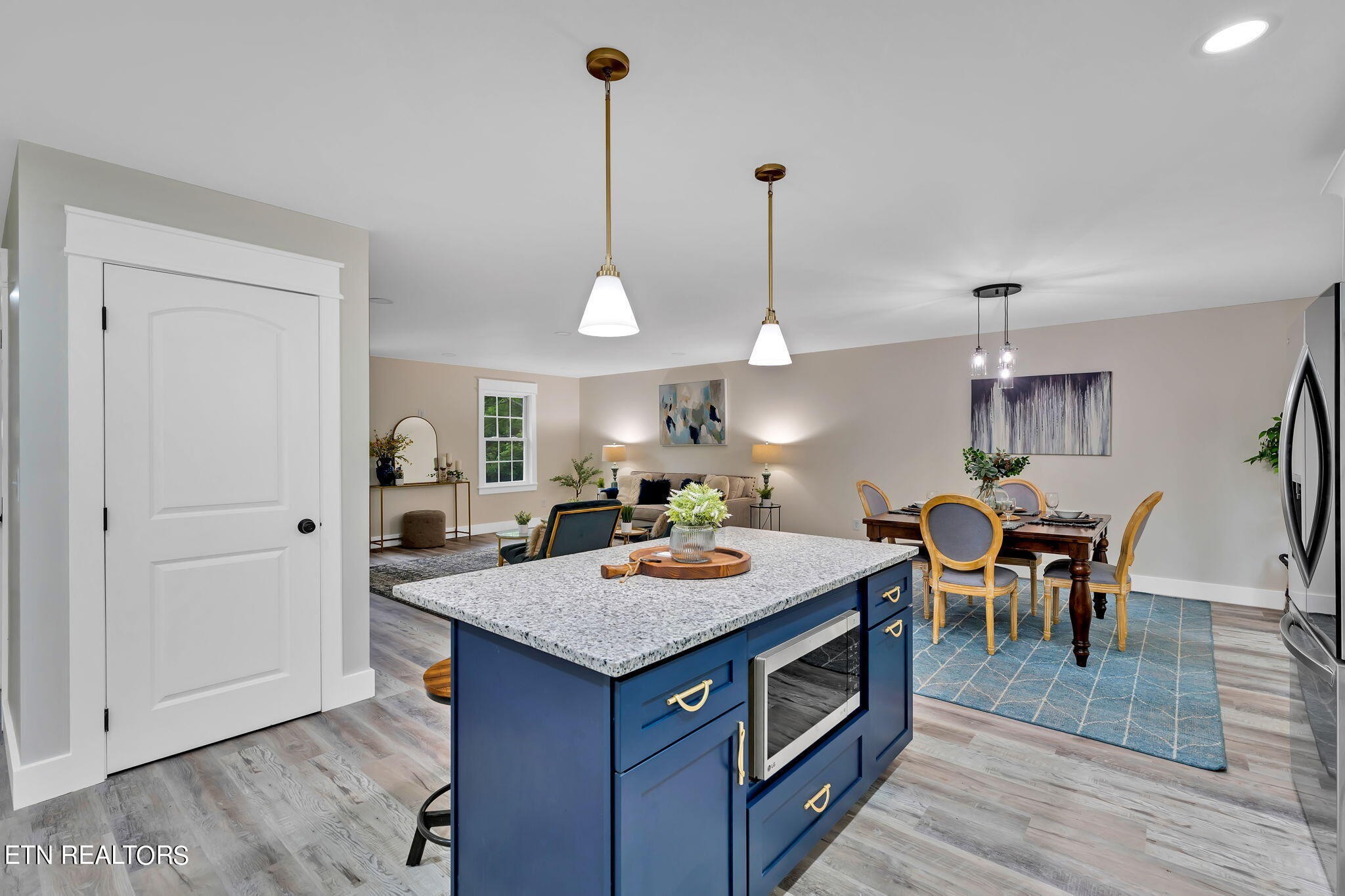 159 Country Way Road Vonore, TN 37885 - Photo 17 of 32 a view of a kitchen area with furniture and wooden floor