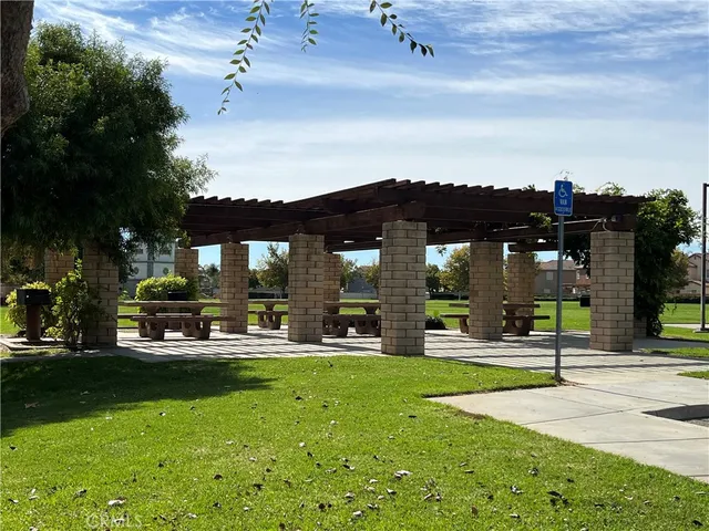 a view of chairs and tables on the patio