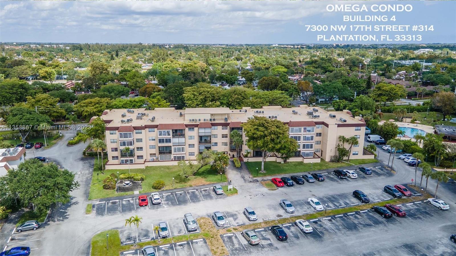 7300 Northwest 17th Street, Unit 314 Plantation, FL 33313 - Photo 22 of 30 an aerial view of a city