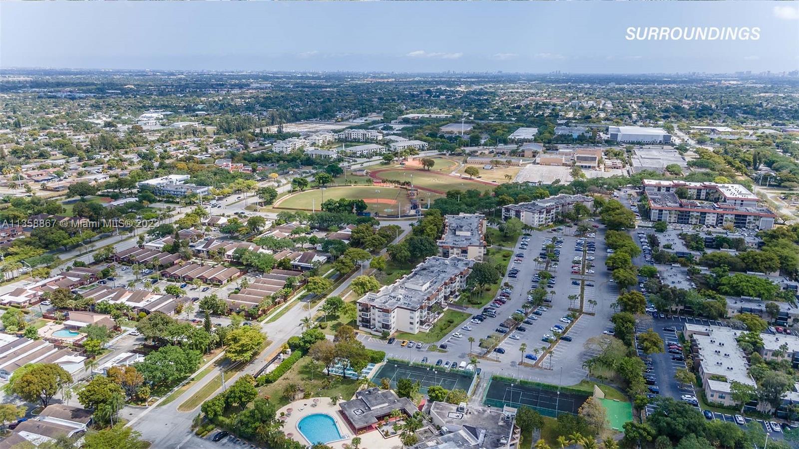 7300 Northwest 17th Street, Unit 314 Plantation, FL 33313 - Photo 23 of 30 an aerial view of residential building with outdoor space