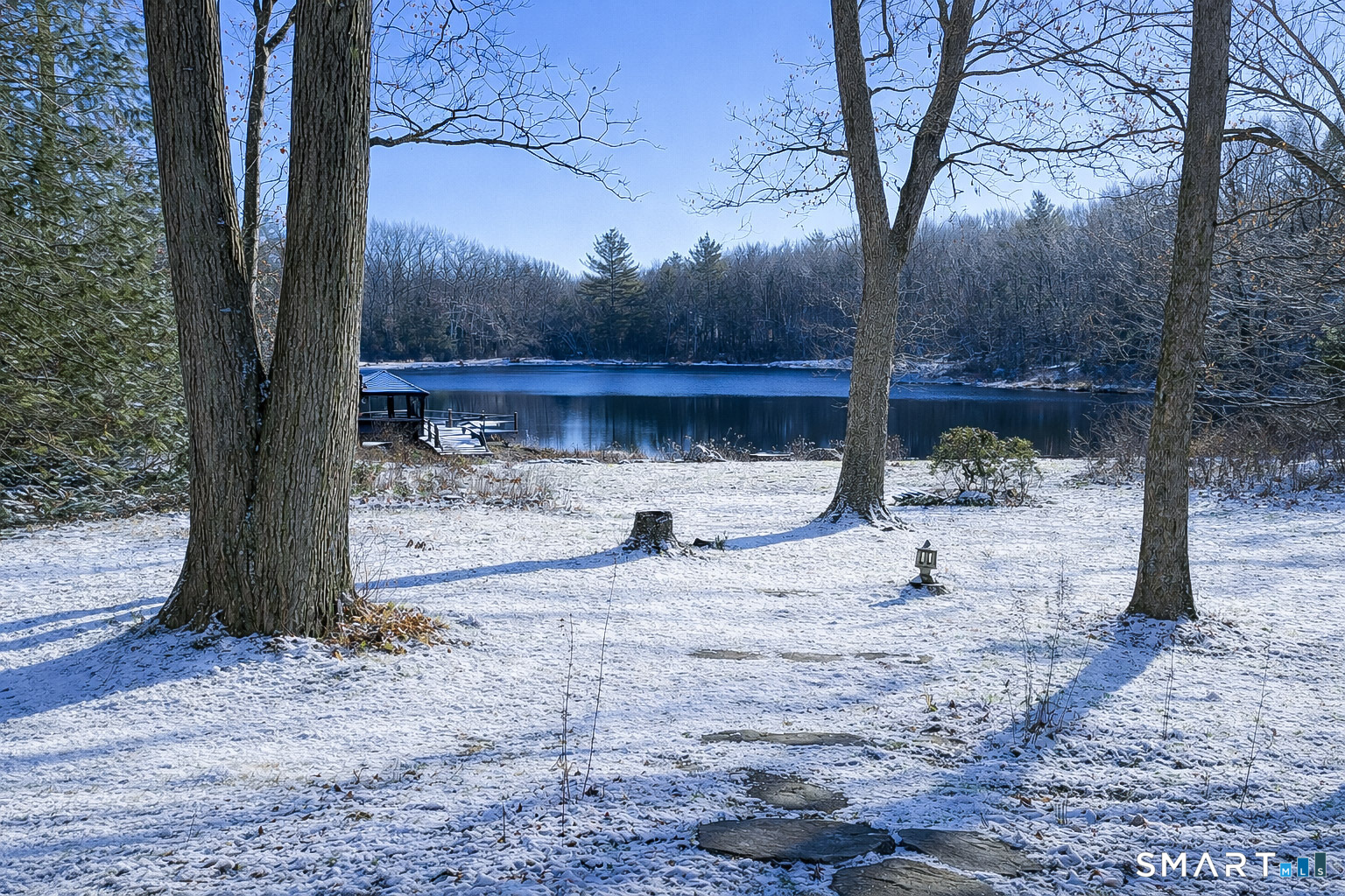 45 Hoppen Road, Unit MAIN New Hartford, CT 06057 - Photo 48 of 49 a view of a yard with a tree