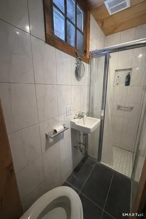 a view of a storage and utility room