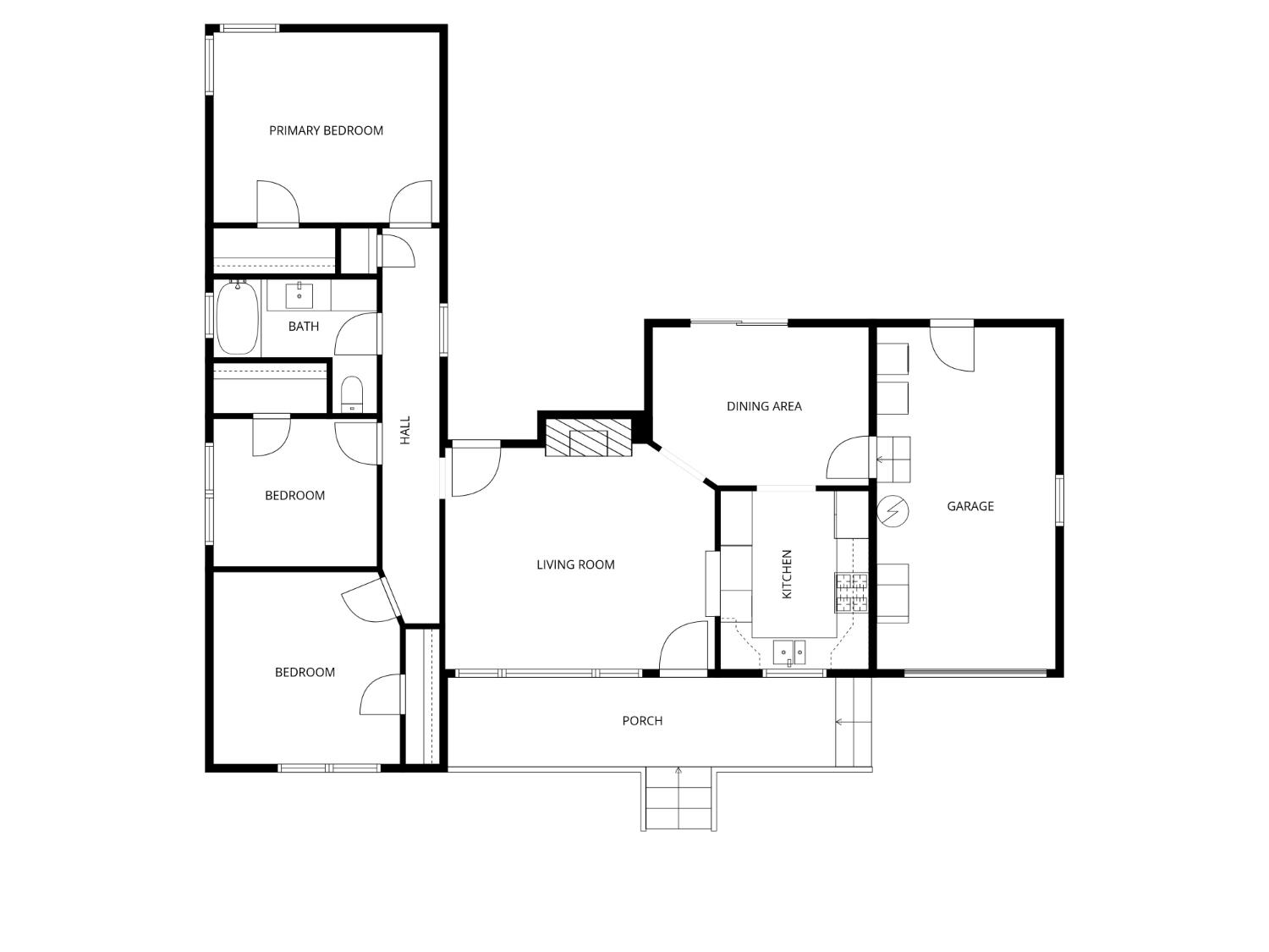 2511 Verna Way Sacramento, CA 95821 - Photo 34 of 34 a picture of a bench in front of a door