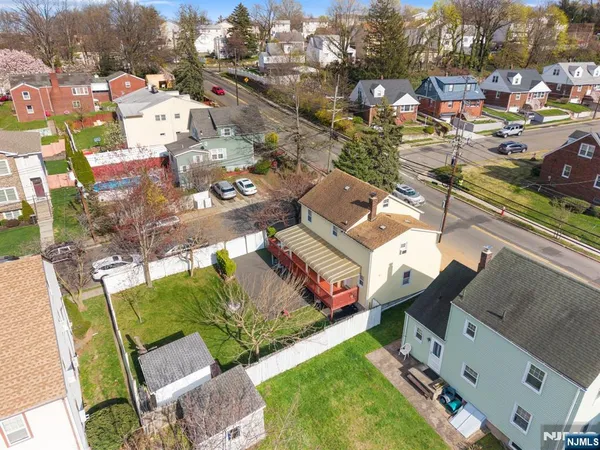 an aerial view of a city with lots of residential buildings
