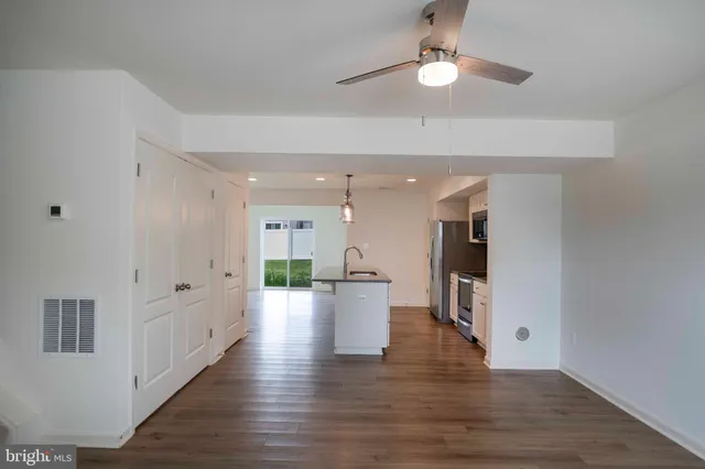 a view of a house with wooden floor