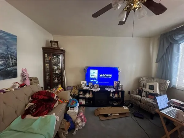 a room with furniture