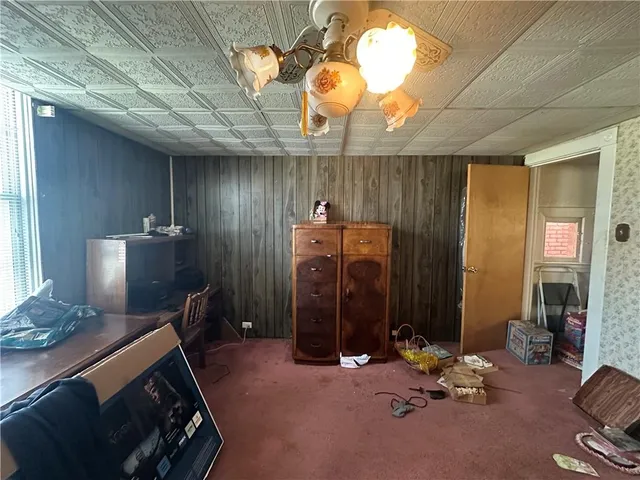 a room with gym equipment