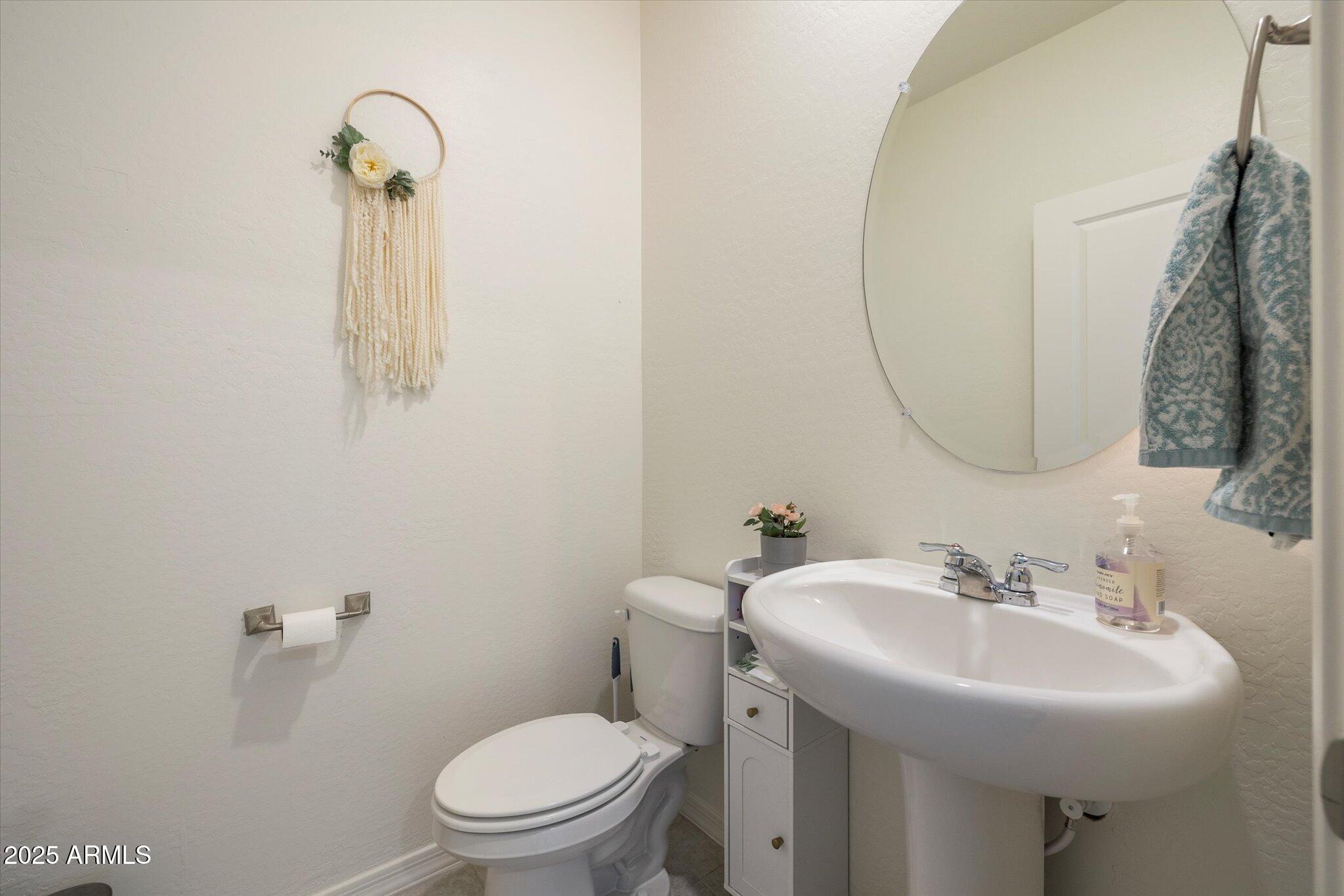 6350 West Latona Road Laveen, AZ 85339 - Photo 22 of 42 a bathroom with a sink toilet and a mirror