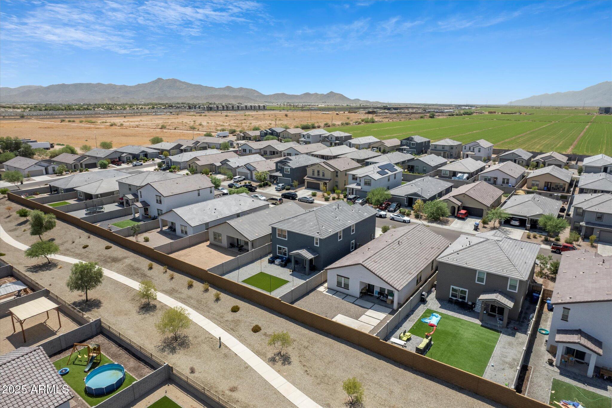 6350 West Latona Road Laveen, AZ 85339 - Photo 37 of 42 an aerial view of residential building with outdoor space and ocean view