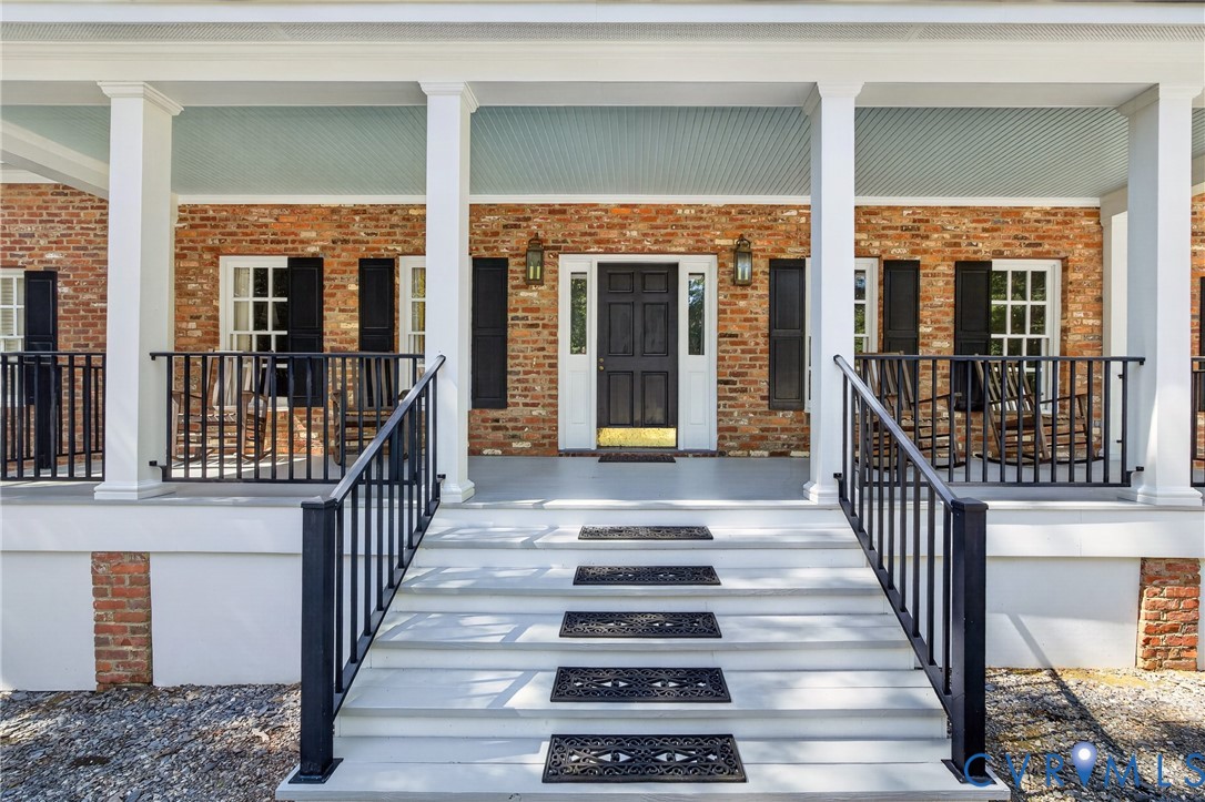 1108 Shallow Well Road Manakin-Sabot, VA 23103 - Photo 14 of 86 Brick exterior with a covered porch, white columns