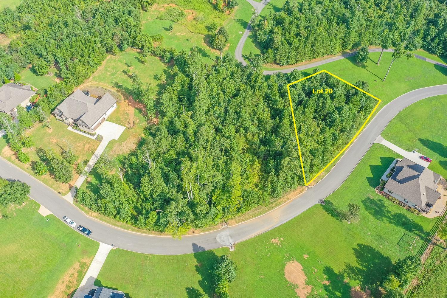 Lot 20 Overhead view
