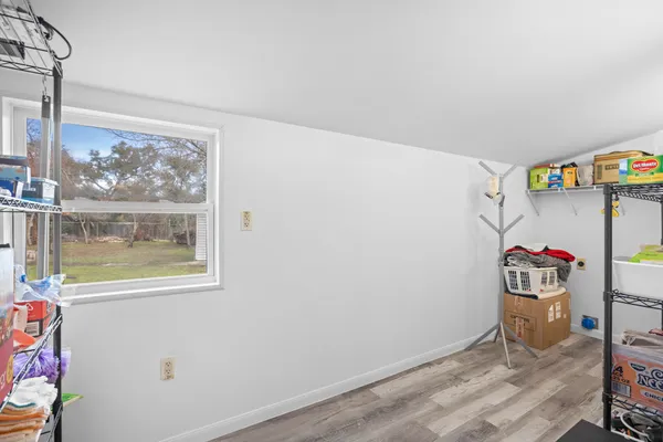a room with storage and utility