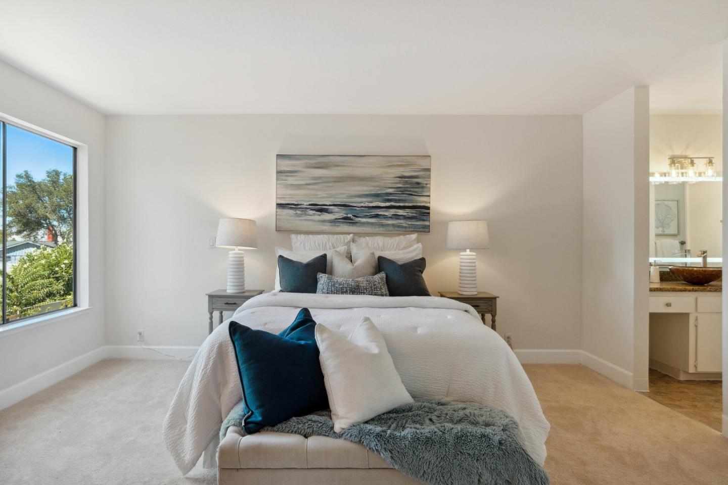 101 Redding Road, Unit B2 Campbell, CA 95008 - Photo 19 of 32 a bed room with a bed and a couch