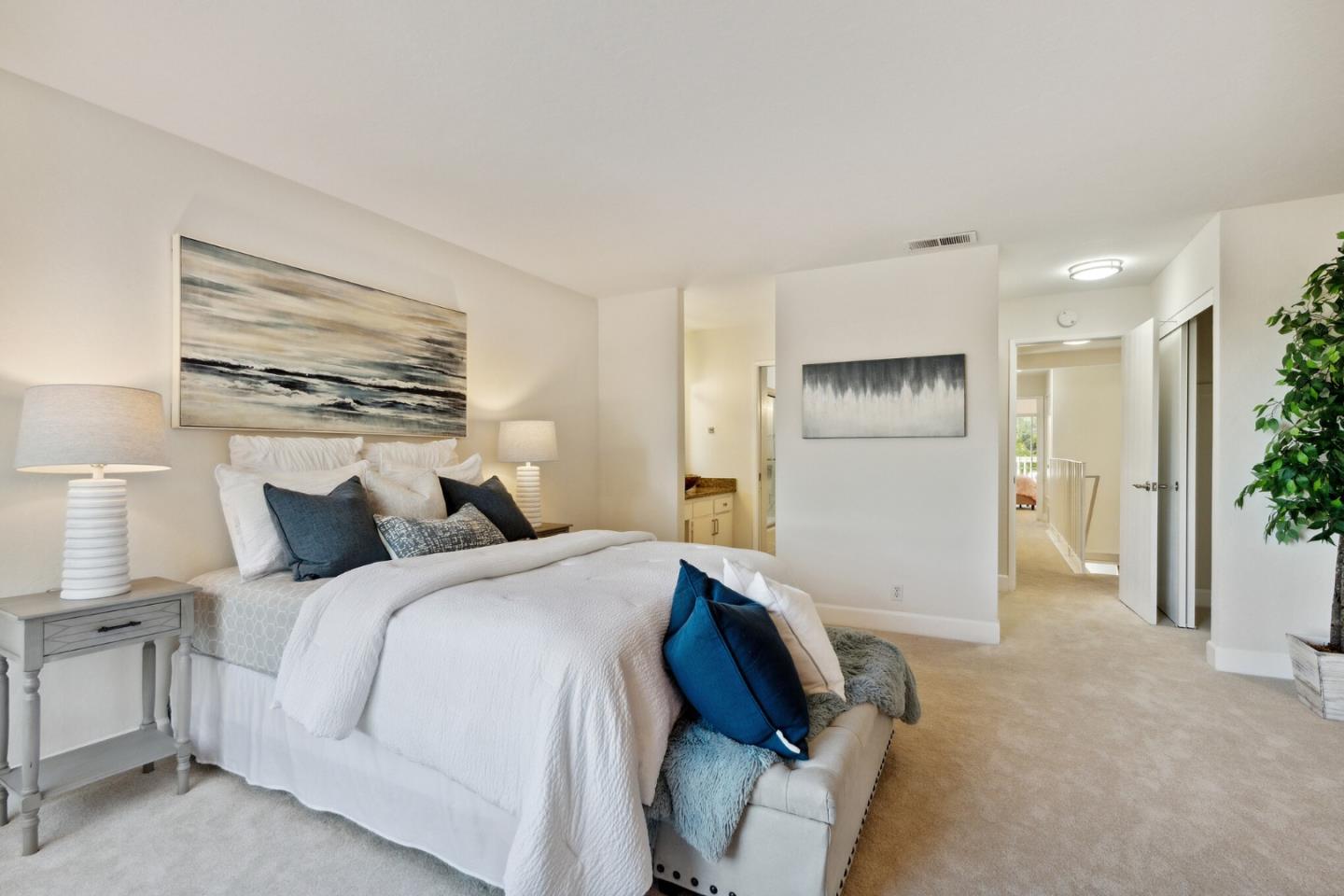 101 Redding Road, Unit B2 Campbell, CA 95008 - Photo 20 of 32 a bedroom with a bed and a couch