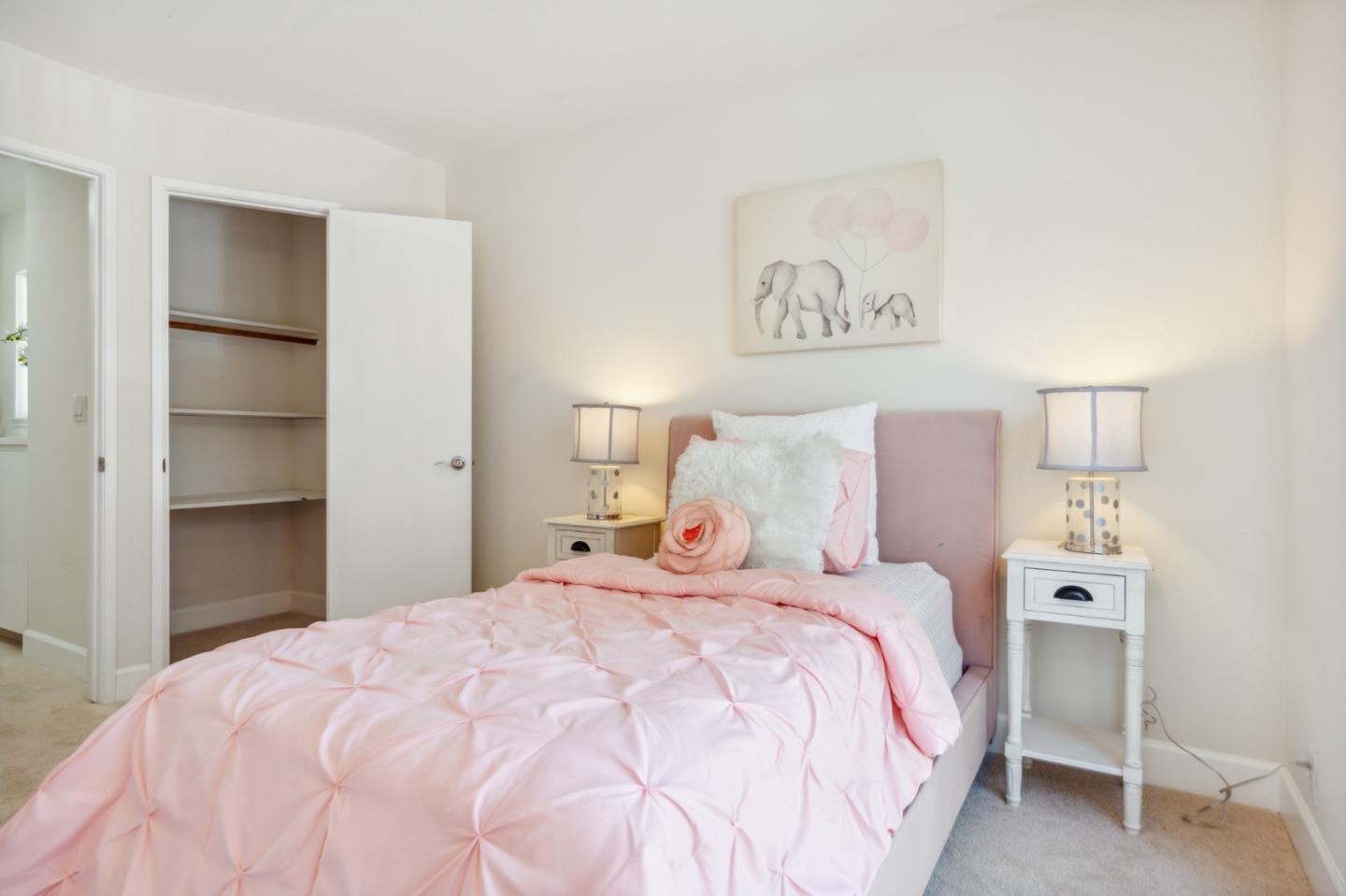 101 Redding Road, Unit B2 Campbell, CA 95008 - Photo 28 of 32 a bedroom with a bed and a painting