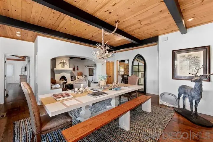 3505 Deer Lake Park Road Julian, CA 92036 - Photo 18 of 46 a view of a dining room with furniture