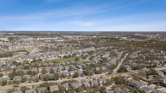 an aerial view of a city
