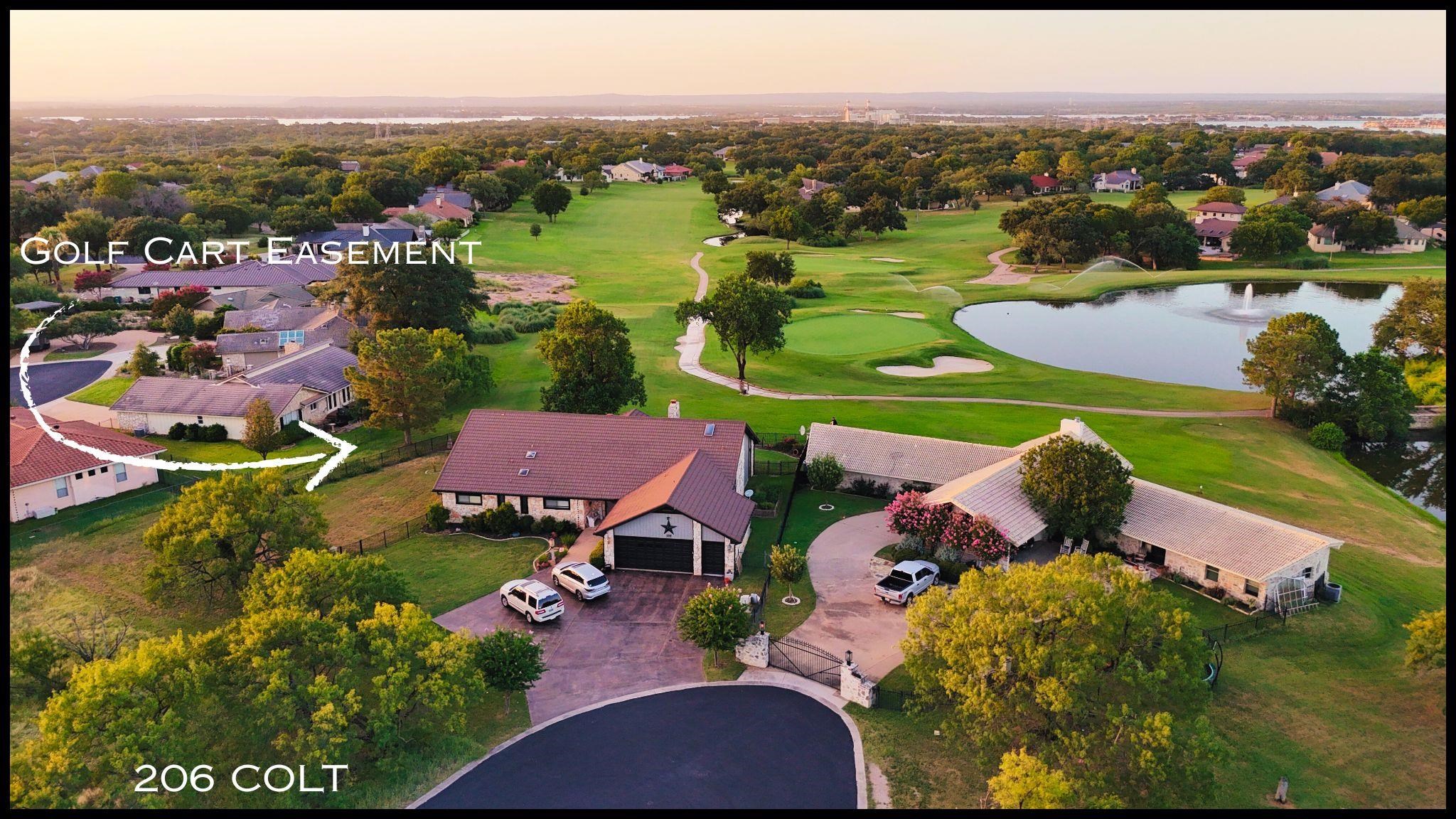 206 Colt Horseshoe Bay, TX 78657 - Photo 3 of 11 an aerial view of residential houses with outdoor space