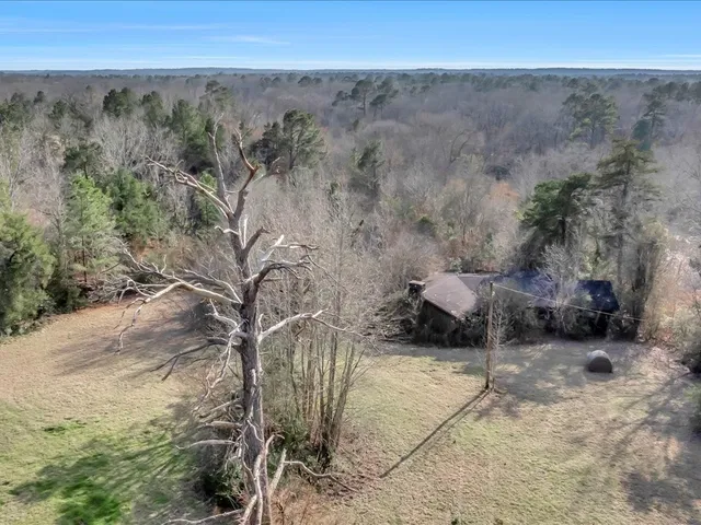 a view of a yard with an ocean beach