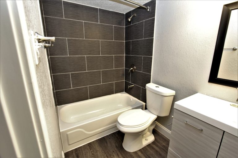 6509 Berkman Drive, Unit 114 Austin, TX 78723 - Photo 10 of 16 a white toilet sitting next to a bathroom sink
