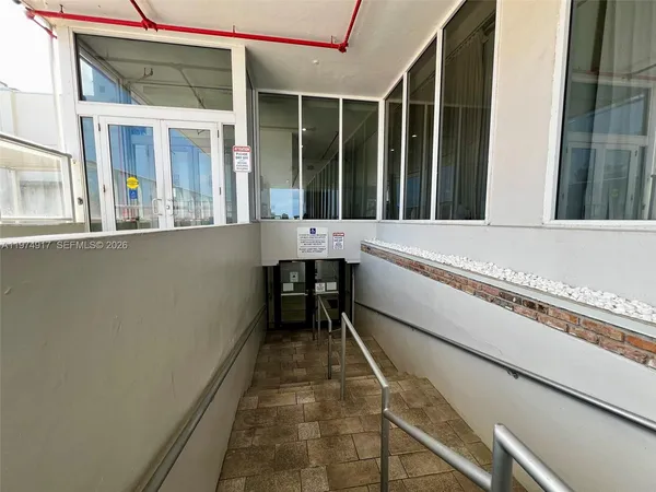 a view of outdoor space with seating area