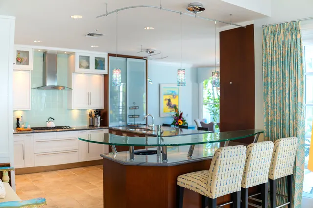 a bedroom with a balcony a bed and a couch