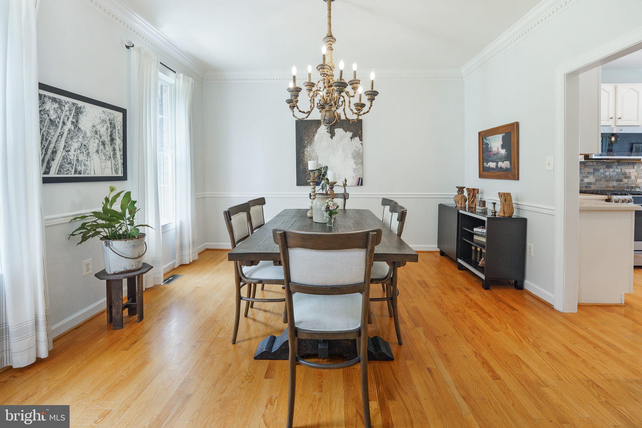 7163 Pine Ridge Road Marshall, VA 20115 - Photo 16 of 66 Dining Room with Gleaming HDWDs