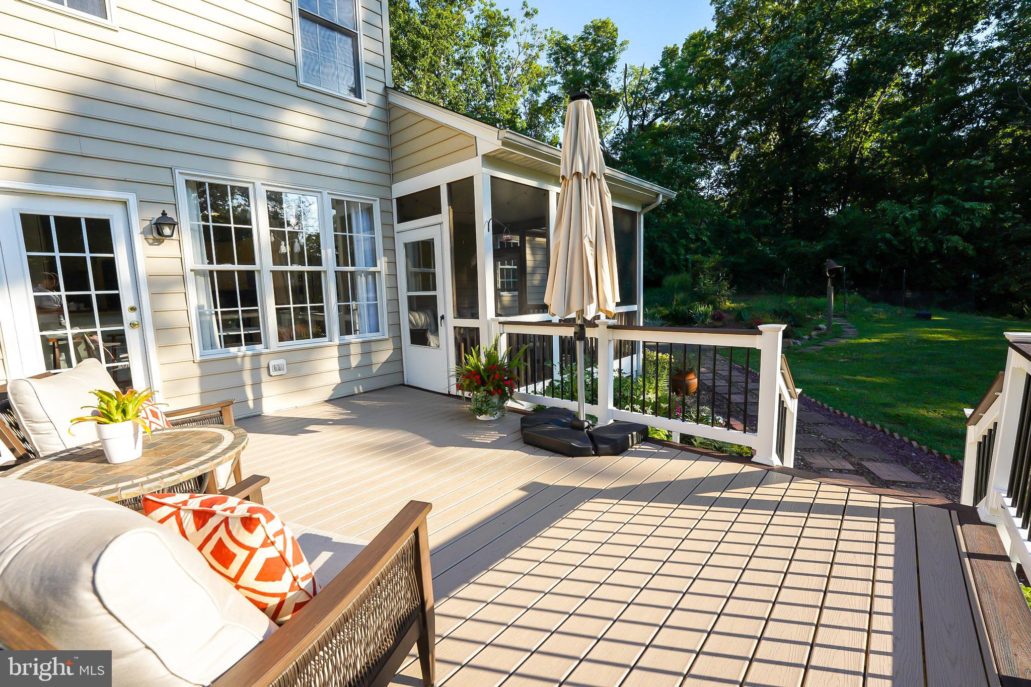 7163 Pine Ridge Road Marshall, VA 20115 - Photo 63 of 66 Spacious Open-Air Deck Opens to Screened Porch
