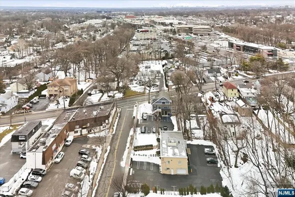a view of a city with tall buildings