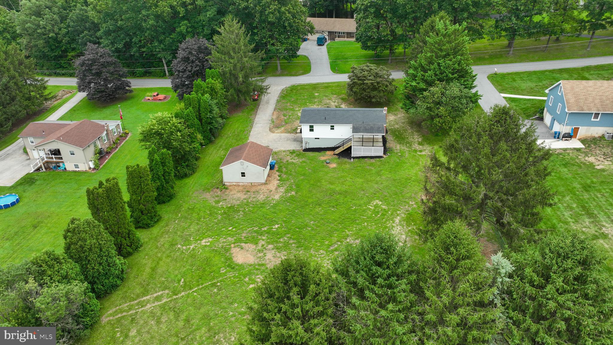 2208 Keeney Road Spring Grove, PA 17362 - Photo 6 of 64 an aerial view of a house with a yard basket ball court and outdoor seating