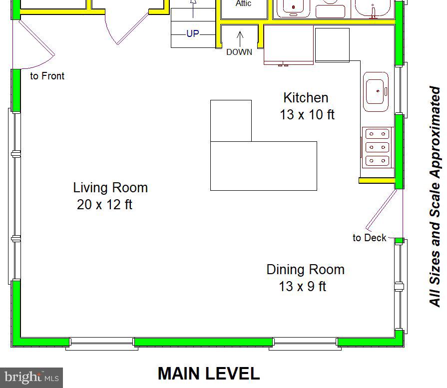 933 Bardswell Road Baltimore, MD 21228 - Photo 32 of 34 Main Level Floor Plan