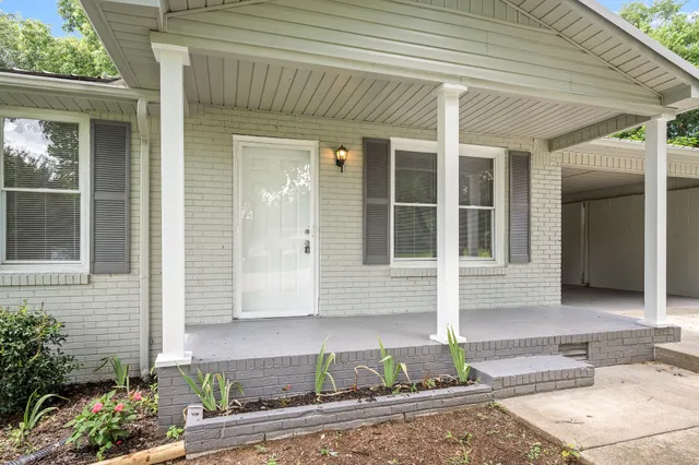 a view of outdoor space with garden and entertaining space