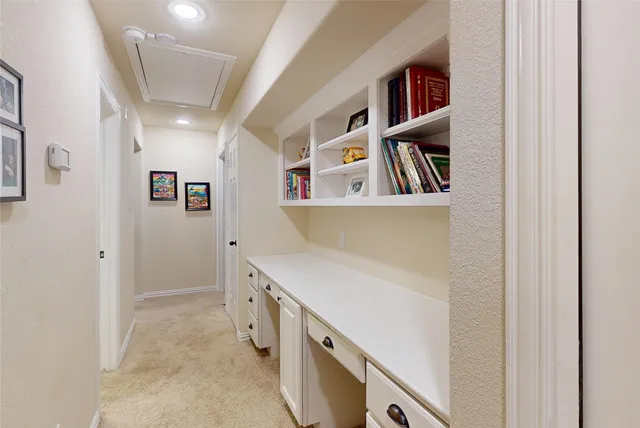 a view of cabinets with entryway